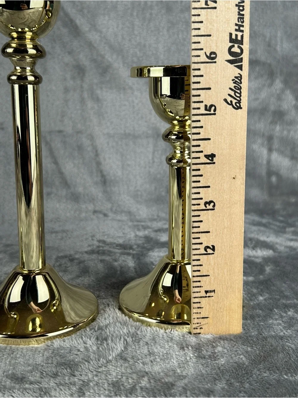 Godinger Silver Company Brass Gold‎ Tone Candlestick Set Of 3 Trio Candle Holder